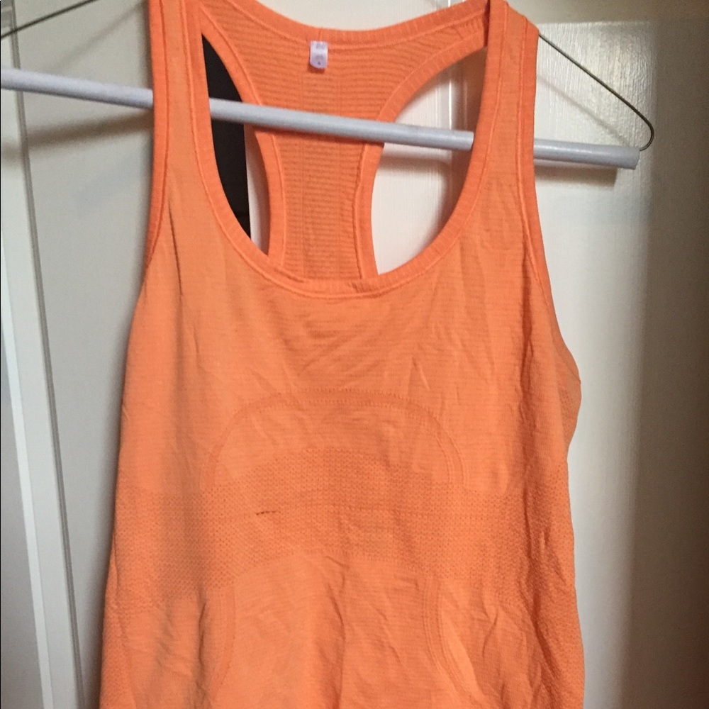 Lululemon orange swiftly tech tank